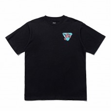 PALACE Pink doll Triangle-printed high-quality men's and women's loose casual 100 percent cotton short sleeves