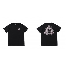 PALACE Pink Palace Triangle-printed high-quality men's and women's loose casual 100 percent cotton short sleeves