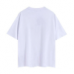PALACE  White solid triangle-printed high-quality men's and women's loose casual 100 percent cotton short sleeves
