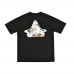 PALACE  Crosses and solid letters-printed high-quality men's and women's loose casual 100 percent cotton short sleeves