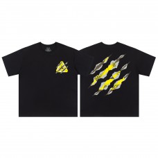 PALACE   Claw marks-printed high-quality men's and women's loose casual 100 percent cotton short sleeves