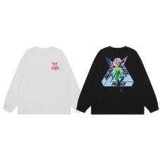 PALACE  Butterfly banshee LOGO printing men's and women's loose casual autumn and winter round neck sweaters