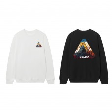 PALACE Classic Snow Mountain Scenery Triangle LOGO printing men's and women's loose casual autumn and winter round neck sweaters