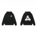 PALACE  Black triangle and white monogram printed men's and women's loose casual autumn and winter hoodies