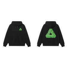 PALACE Green color three-dimensional letter printing male and female couple loose casual autumn and winter hoodie sweater