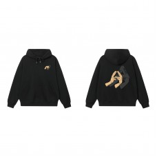 PALACE  Finger Hand Shadow Geometric Triangle LOGO Print Men's and Women's Couple Loose Casual Autumn and Winter Hoodie Sweater