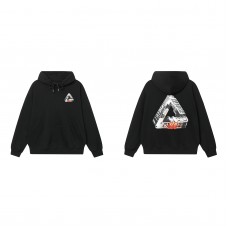 PALACE  Metallic triangles Printed Couple Loose Casual Autumn and Winter Hoodie Sweater