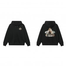 PALACE  The ring covers the metallic triangle Printed Couple Loose Casual Autumn and Winter Hoodie Sweater