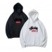 Supreme Casual fashion hoodie with kangaroo pockets, Stussy collaboration print, relaxed and comfortable fit. Supreme Casual fashion hoodie with kangaroo pockets, Stussy collaboration print, relaxed and comfortable fit.