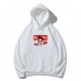 Supreme Casual fashion hoodie with kangaroo pockets, Dragon Ball collaboration print, loose and comfortable fit.