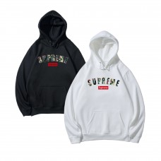 Supreme Casual Fashion Hoodie Kangaroo Pocket Design Camouflage Letter Print Relaxed Fit for Comfort