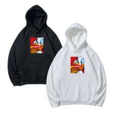 Supreme Casual Fashion Hoodie Kangaroo Pocket Design Donald Duck Print Relaxed Fit for Comfort