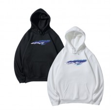 Supreme New Fashion Hoodie Trendy and Comfortable Blue Letter Print Couple's Style for Men and Women