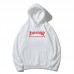 Supreme New Fashion Hoodie Trendy and Comfortable Red and White Letter Print Couple's Style for Men and Women Supreme New Fashion Hoodie Trendy and Comfortable Red and White Letter Print Couple's Style for Men and Women