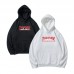 Supreme New Fashion Hoodie Trendy and Comfortable Red and White Letter Print Couple's Style for Men and Women Supreme New Fashion Hoodie Trendy and Comfortable Red and White Letter Print Couple's Style for Men and Women