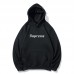 Supreme New Fashion Hoodie Trendy and Comfortable Minimalist Black Letter Print Couple's Style for Men and Women