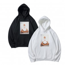 Supreme New Fashion Hoodie Street Style Relaxed Fit Elderly Print Couple's Style for Men and Women
