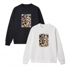 Supreme Casual fashion hoodie, crew neck design, colorful print, loose and comfortable fit.