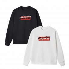 Supreme x Balenciaga Graffiti Logo Crewneck – Relaxed Fit & Plush Cozy Fabric (Black/White)