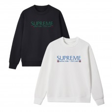 Supreme 'Nuova York' Retro Text Graphic Crewneck – Relaxed Fit & Cozy Breathable Fabric (Black/White)