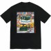 Supreme streetwear T-shirt, fun graffiti print, relaxed fit, comfortable, trendy and stylish. Supreme streetwear T-shirt, fun graffiti print, relaxed fit, comfortable, trendy and stylish.