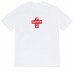 Supreme New Arrival T-Shirt Cross-shaped lettering print Relaxed fit for comfort Stylish silhouette