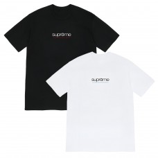 Supreme New Arrival T-Shirt Minimalist lettering print Relaxed fit for comfort Stylish silhouette Unisex couple's style
