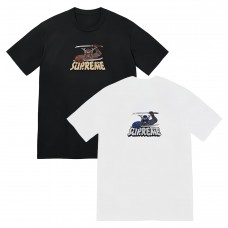 Supreme New Arrival T-Shirt Japanese Samurai Print Design Relaxed Fit for Comfort Stylish Silhouette Unisex Couple's Style