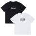 Supreme New Arrival T-Shirt Classic black-and-white lettering print Relaxed fit for comfort Stylish silhouette Unisex couple's style