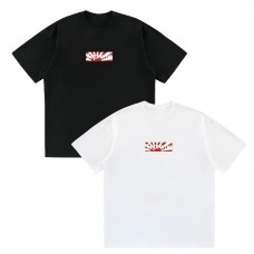 Supreme New Arrival T-Shirt Classic lettering print Relaxed fit for comfort Stylish silhouette Couple's styles for men and women