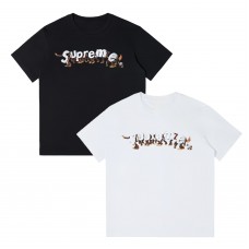 Supreme Streetwear T-Shirt Creative Letter Print Relaxed Fit Stylish Silhouette Unisex Couple's Style