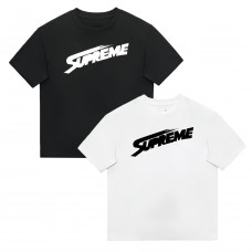 Supreme Streetwear T-Shirt Classic lettering print Relaxed fit for comfort Unisex couple's style Casual and versatile